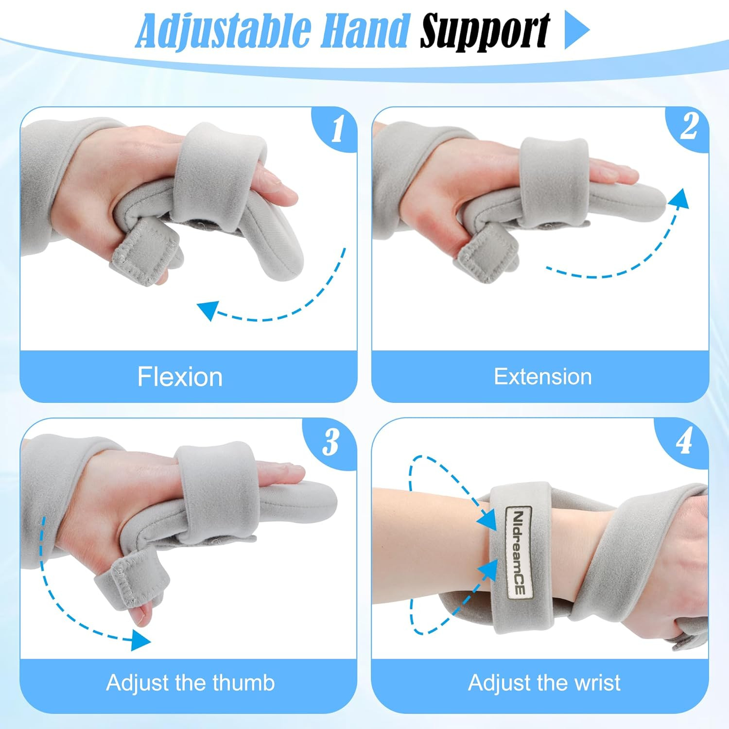 Resting Hand Splints for Straightening Fingers,Carpal Tunnel Wrist Brace Night I