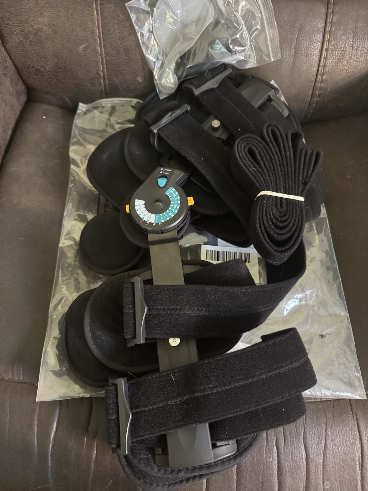 Hinged ROM Knee Brace, Post Op Knee Brace for Recovery Stabilization, ACL, MCL