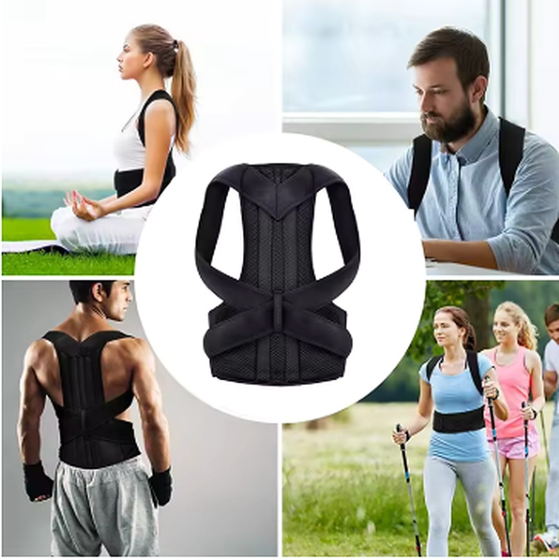 Back Brace Posture Corrector Adjustable Shoulder Support Straightener Men Women