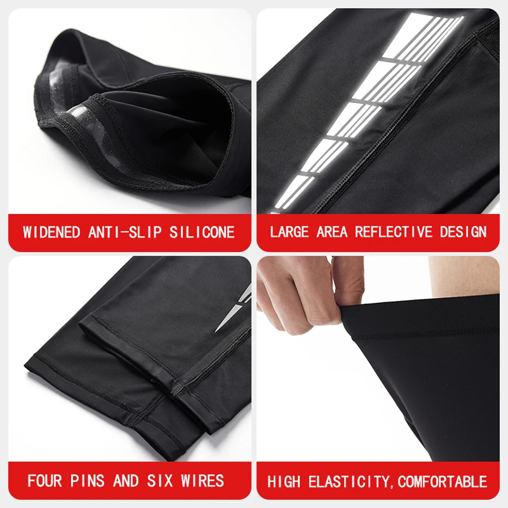 1 Pair Sun protection leg covers, non-slip, cycling, ice silk, breathable, quick
