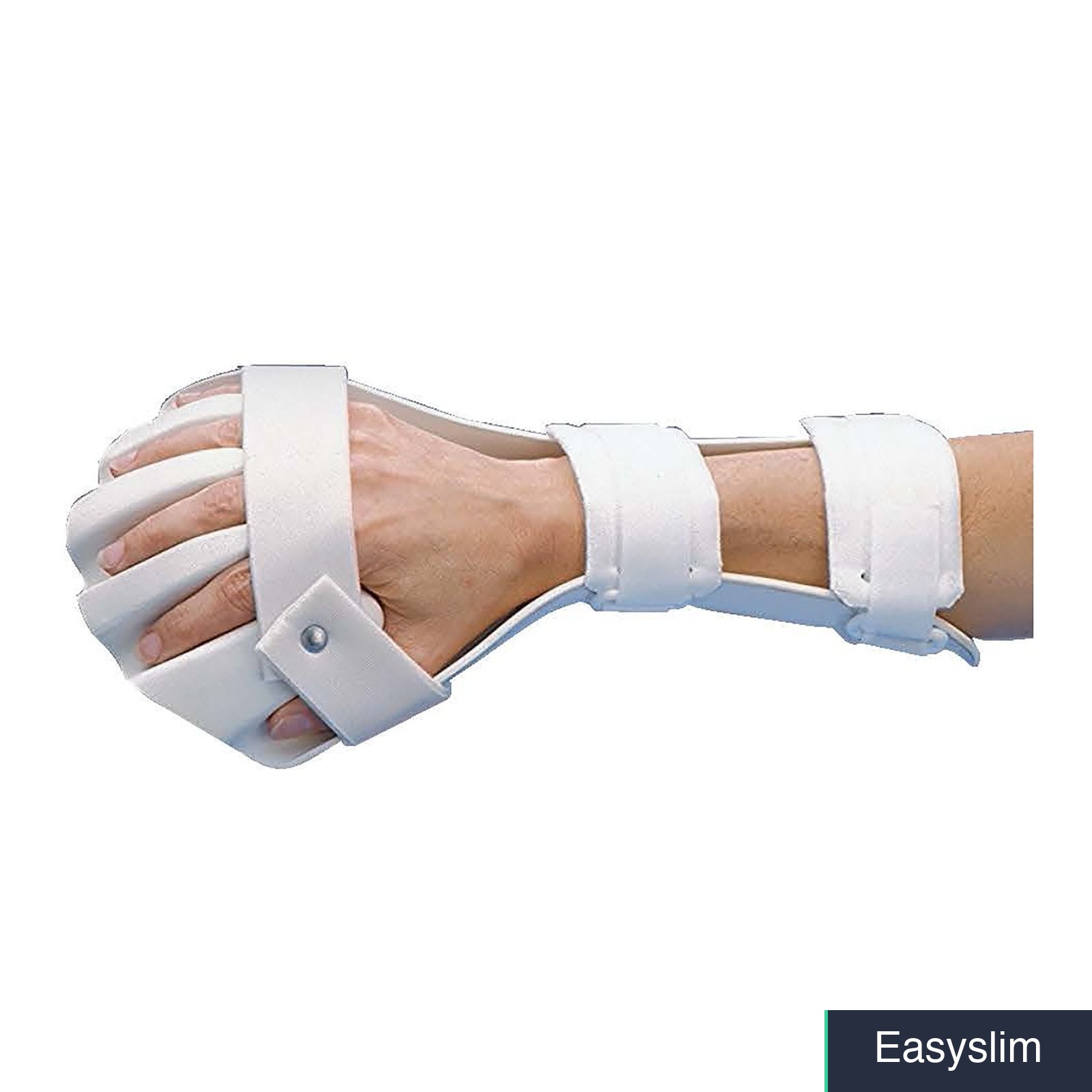 Preformed Anti-Spasticity Ball Splint Left Small White Padded Hand