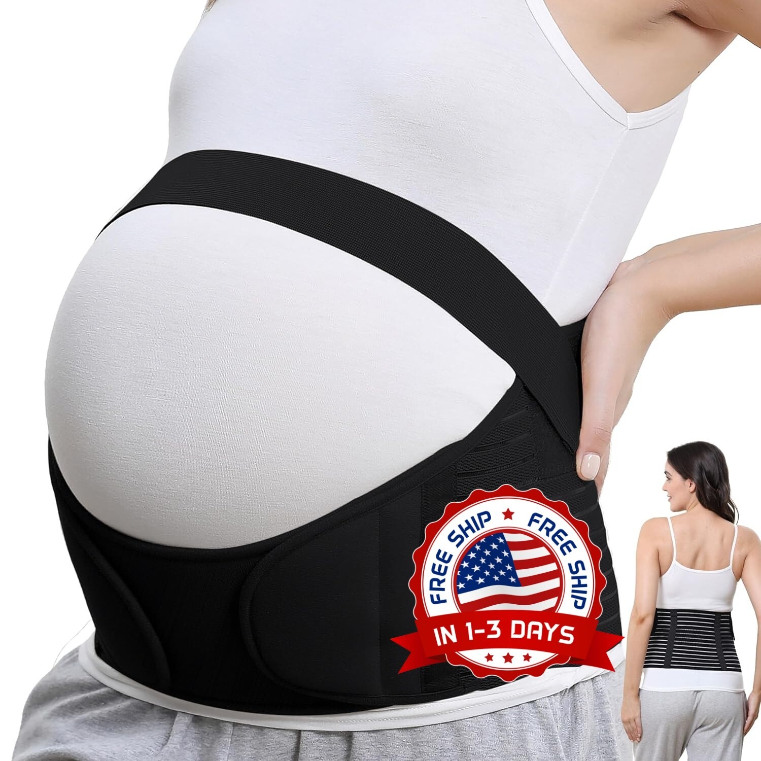 Cinturón de maternidad,Banda de vientre de Embarazo,Banda para Cintura,Abdominal