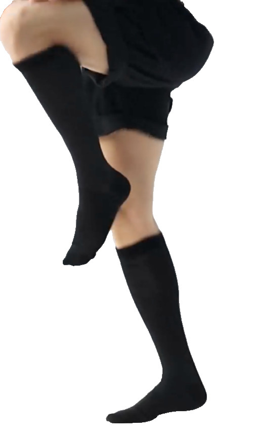Compression Socks 3 pairs 15-20 mmHg Bamboo Viscose Knee High Unisex L/XL NEW