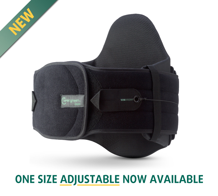 Aspen Medical Evergreen Lumbar 637 Support Back Brace Black Adjustable L0637 New