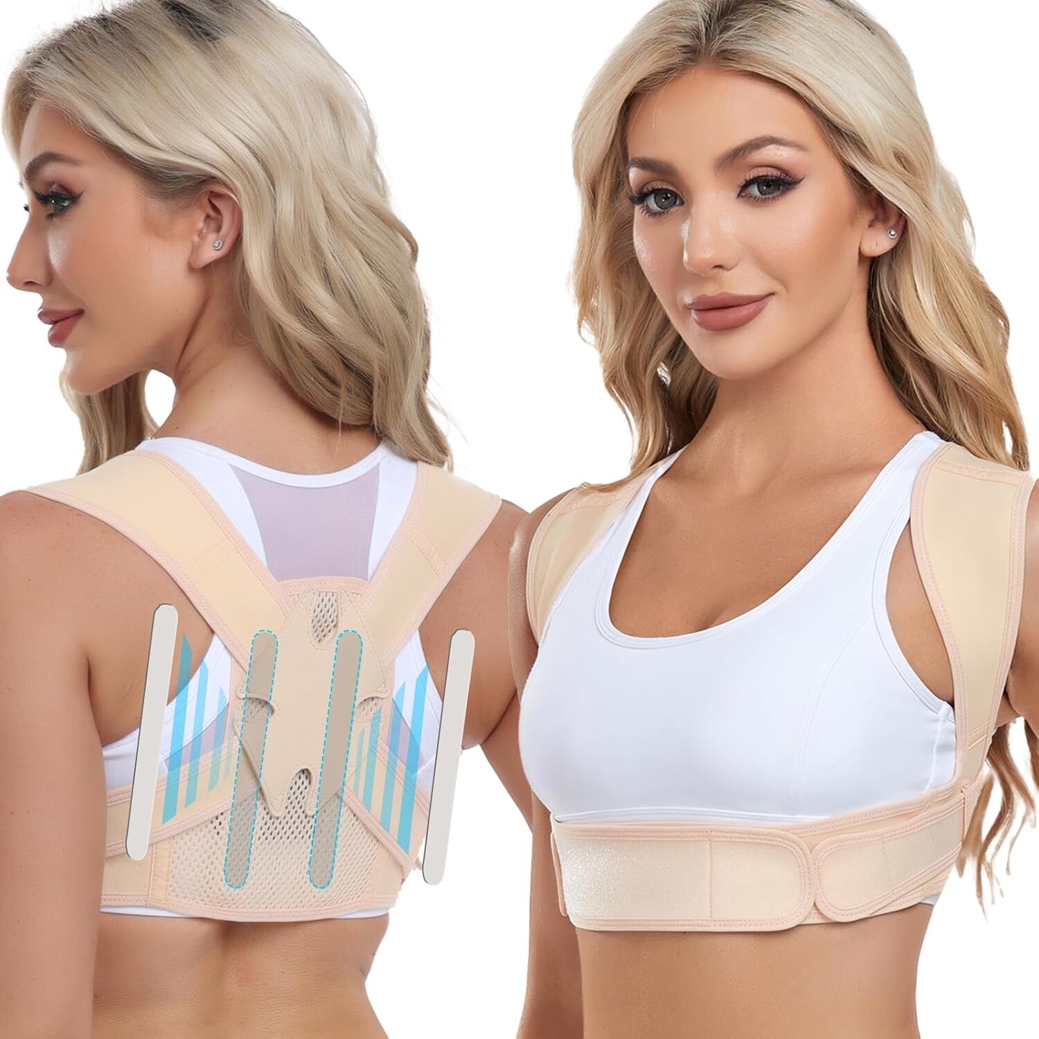 NEW Posture Corrector Back Shoulder Support Straightener Brace Belt Men Women