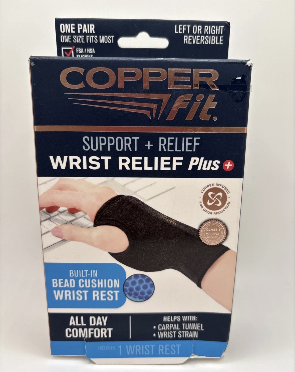 Copper Fit Support & Relief Left or Right Relief Plus Reversible Sleeve