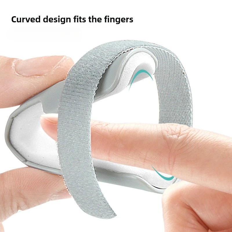 Finger Splint Support Brace Adjustable Immobilizer Sleeve for Injury Recovery