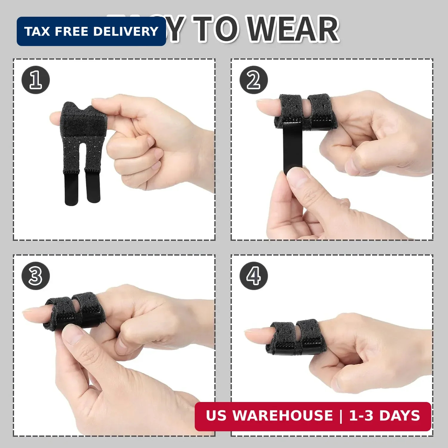 Trigger Thumb Splints, Finger Splint for Broken/Straightening/Arthritis, Breatha