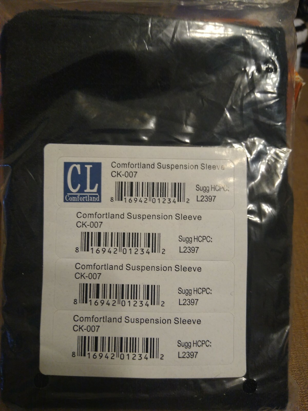 NEW COMFORTLAND SUSPENSION SLEEVE, CK-007 Knee Brace