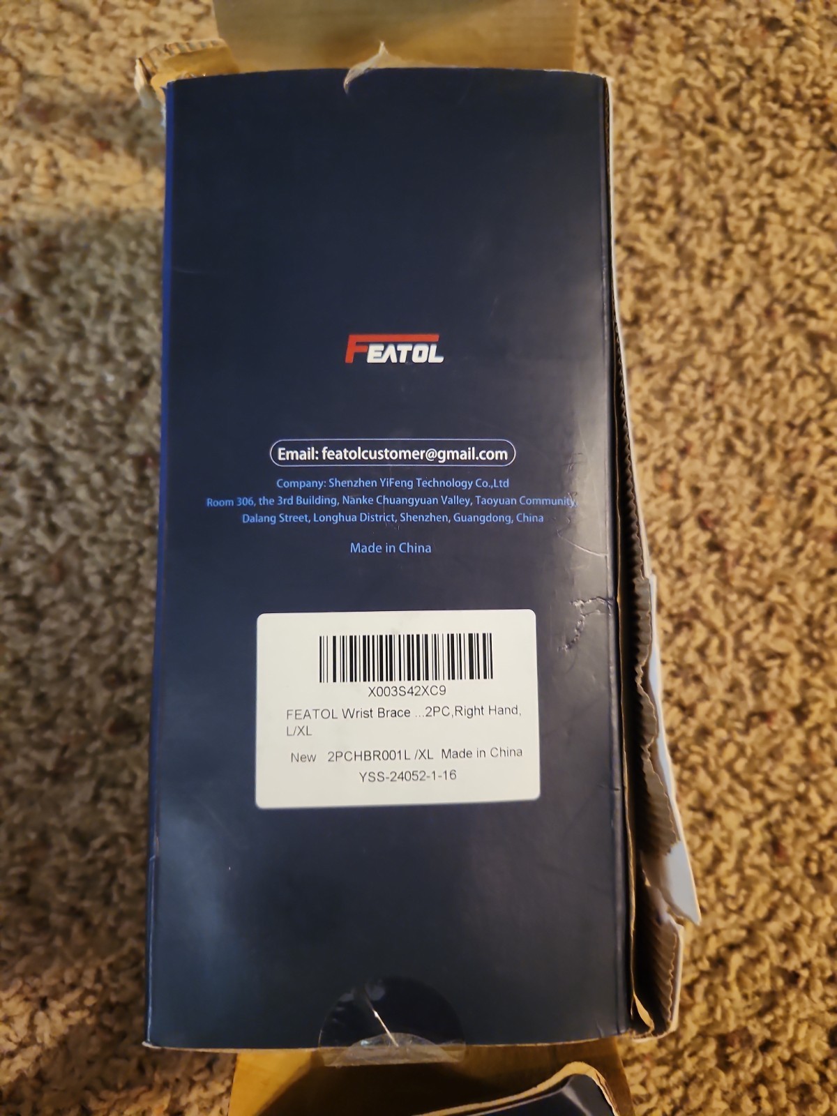 FEATOL Carpal Tunnel Wrist Brace Left And Right 2 Pack L/XL