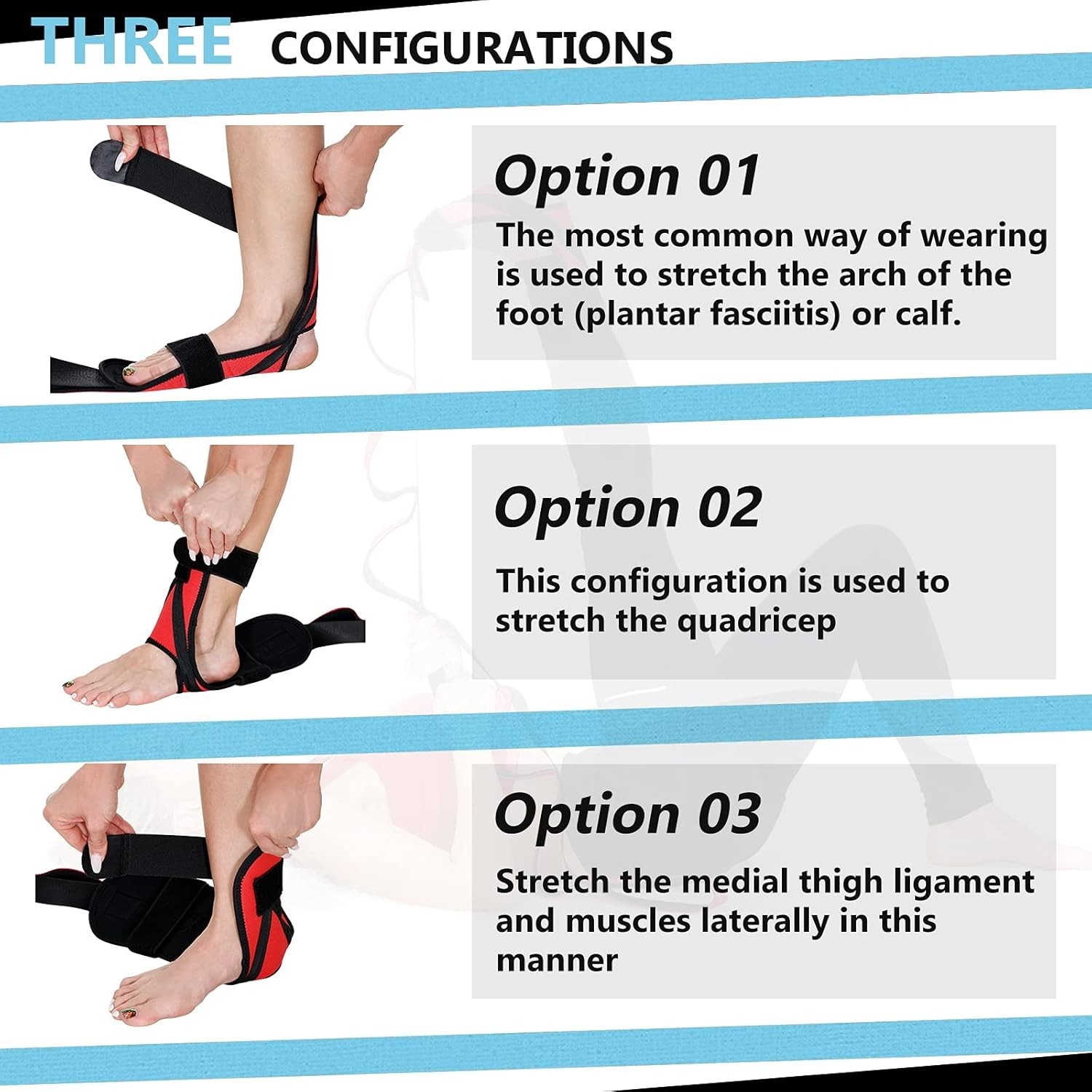 Adjustable Foot & Calf Stretcher Strap – Pain Relief for Athletes and Yogis