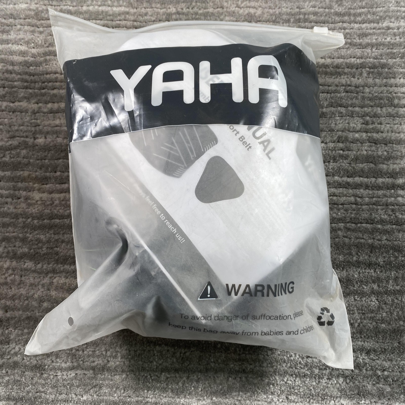 YAHA Lumbar Support Belt XXL Black Adjustable Back Brace Lower Pain Relief