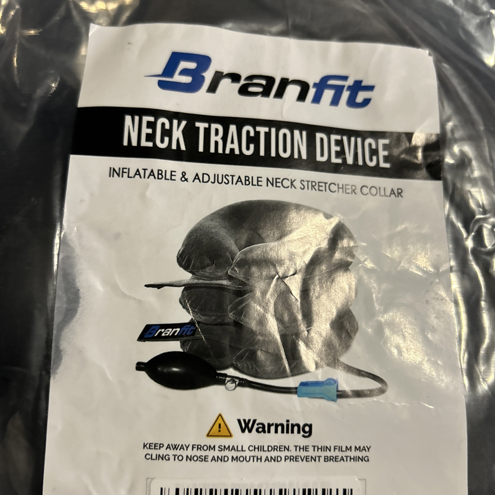 Branfit Cervical Neck Traction Device Brace Adjustable Neck Support Spine Aling