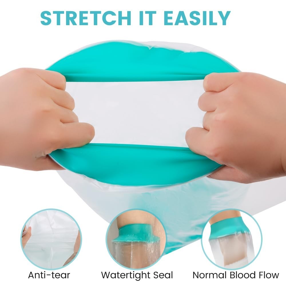 Waterproof Cast Cover for Shower & Swimming, Leg Protector for Surgery, 7.9″ Dia