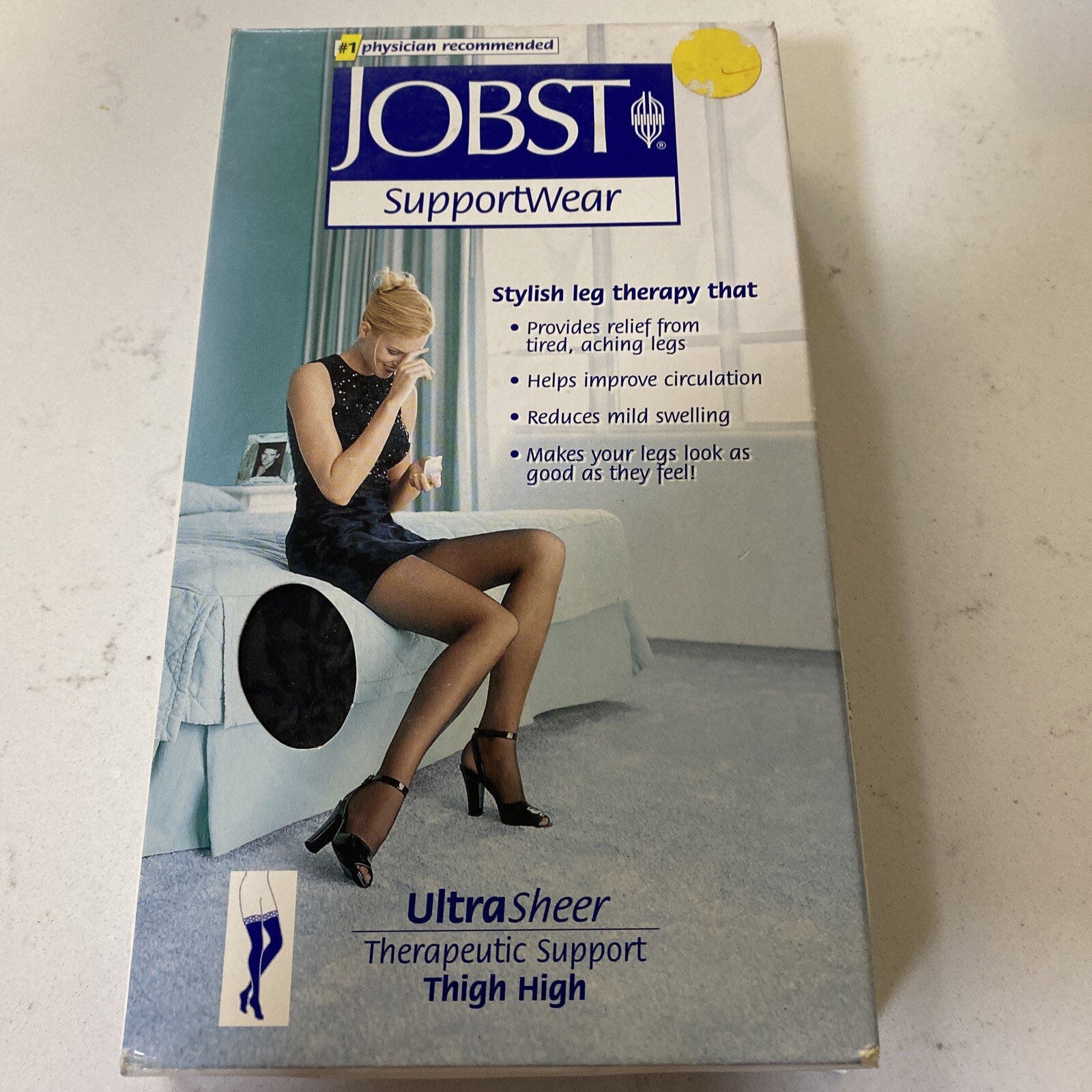 JOBST UltraSheer Thigh High Closed Toe 8-15mmHg (Classic Black) Small Cat 117229