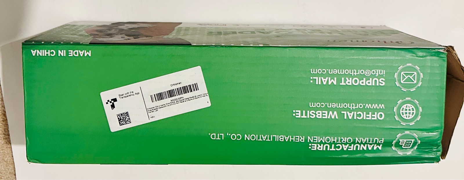 Orthomen OA Unloader Knee Brace, Adjustable Metal Medial: Only Box shows wears.