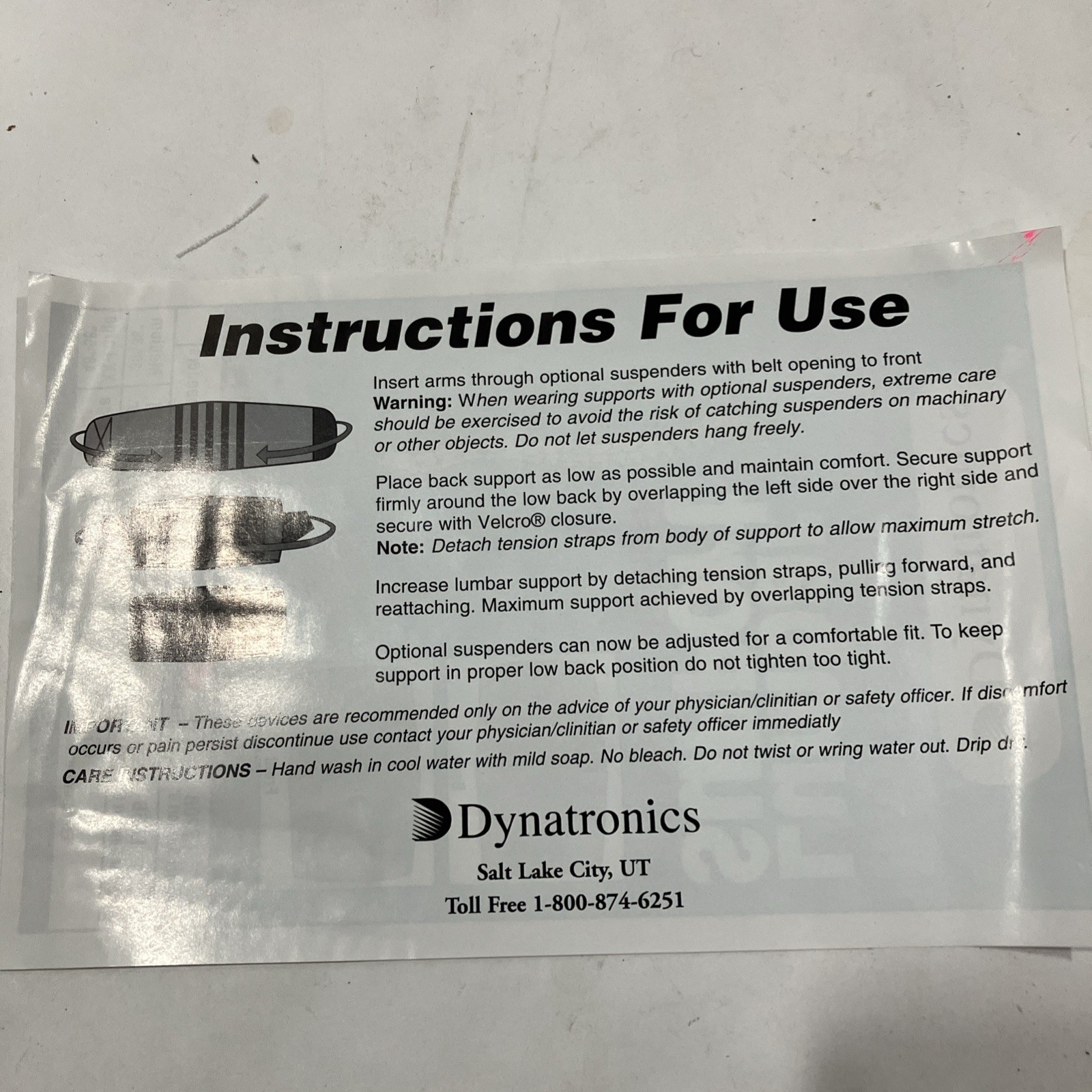 Dynatronics Industrial Lumbar Support W/ Breathable Mesh 9” Tall XL Vintage ‘94
