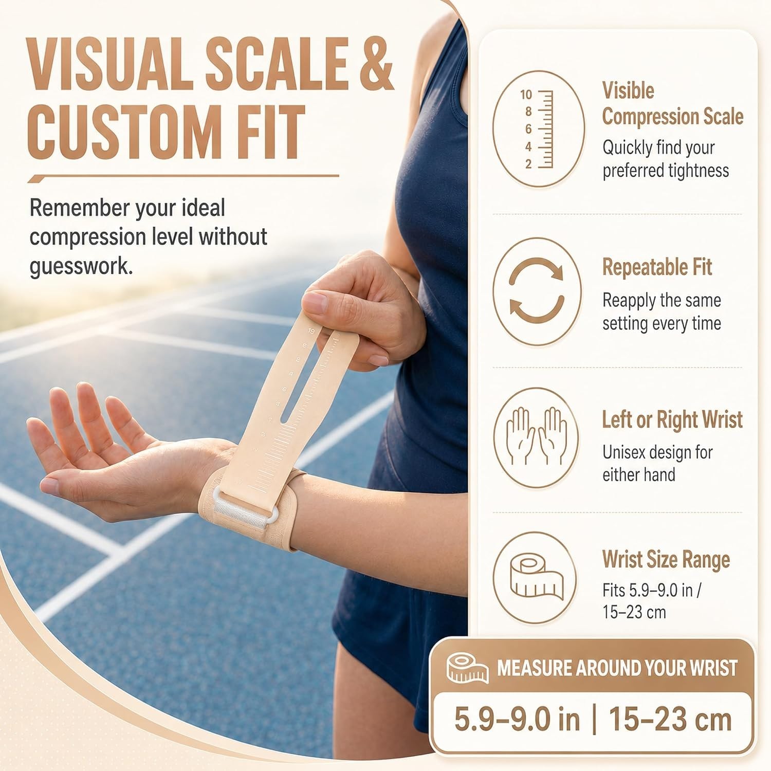 Wrist Brace Ulnar Wrist Pain & Cartilage Injury Wrist Wrap Cushioned One Size