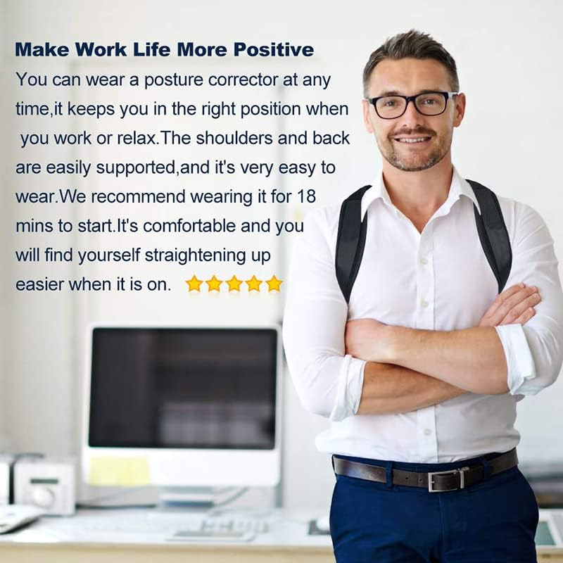Posture Corrector Upper Back Brace Neck Shoulder Back Support Brace Pain Relief
