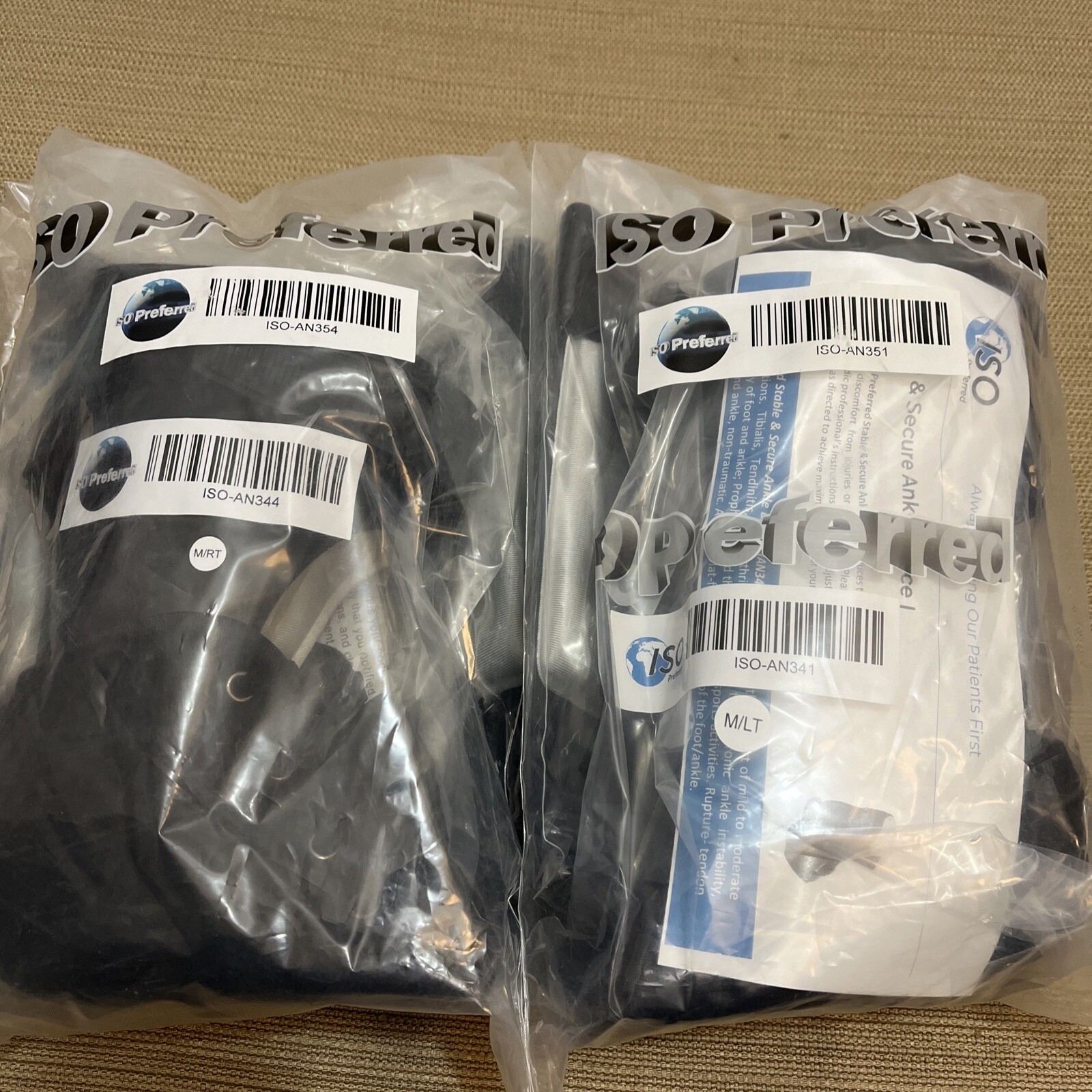 ISO Preferred Pair Of Left And Right Ankle Brace AN354 AN351 New In Packaging