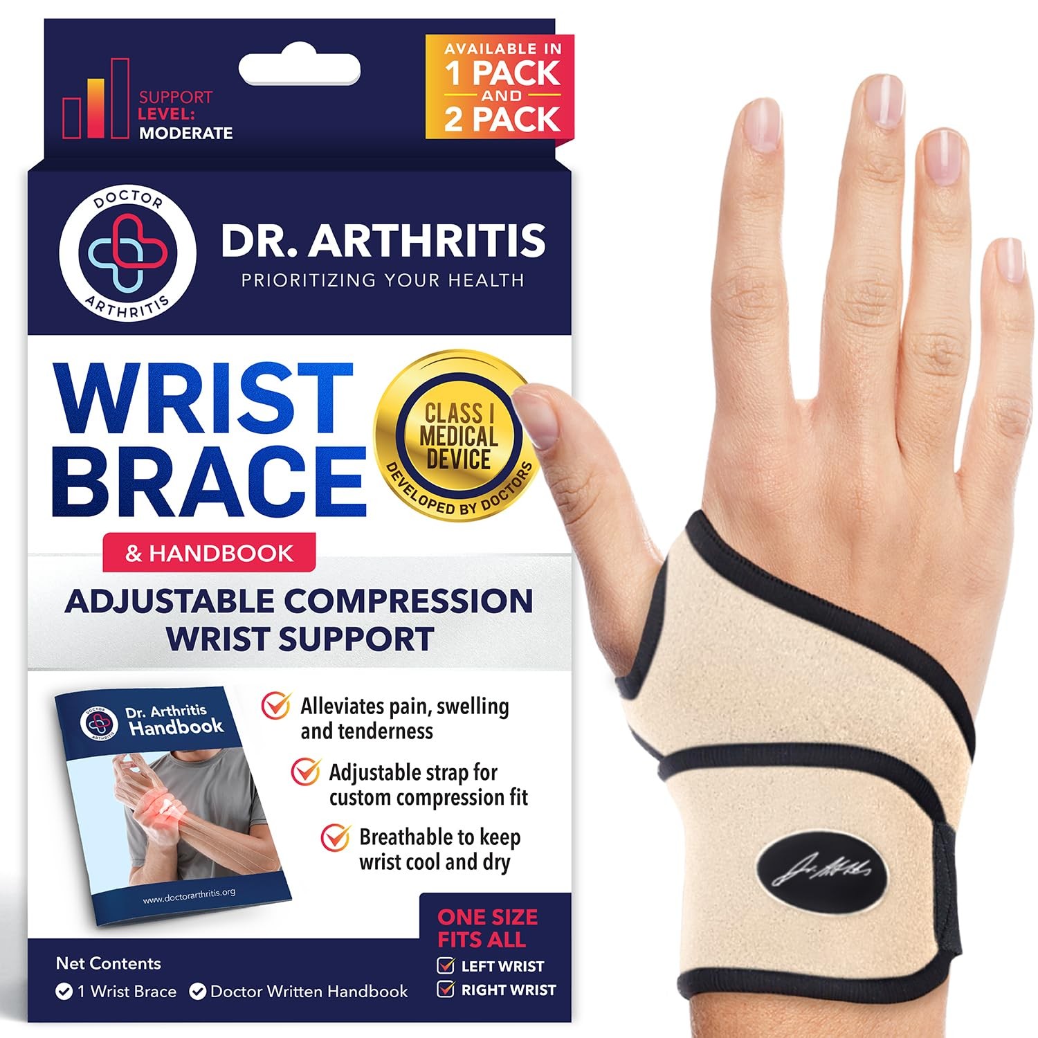 Doctor Developed Wrist Brace Wrist wrap for Carpal Tunnel Arthritis,Tendonit…