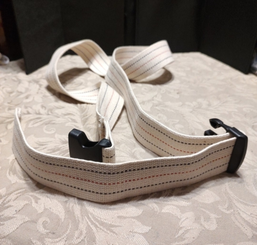 ⚕️🫂⚕️ NWOT Medical Gait Patient Transfer Belt Pinstripe with Plastic Buckle