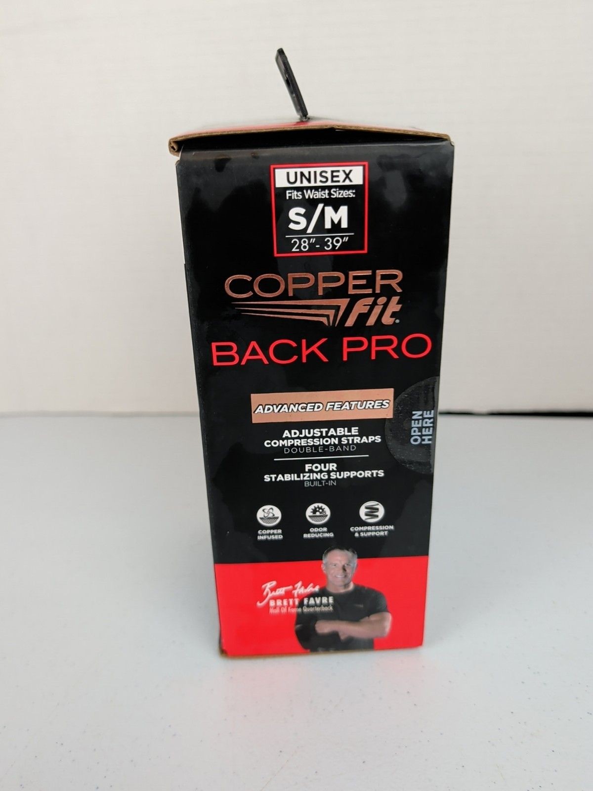 New Copper Fit Back Pro Belt Compression & Support Unisex Size S-M 28” – 39”