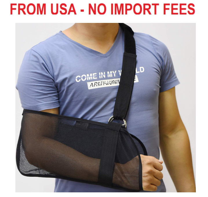 Breathable Mesh Arm Sling for Shower – Adjustable, Slings for Arm Torn Rotator C