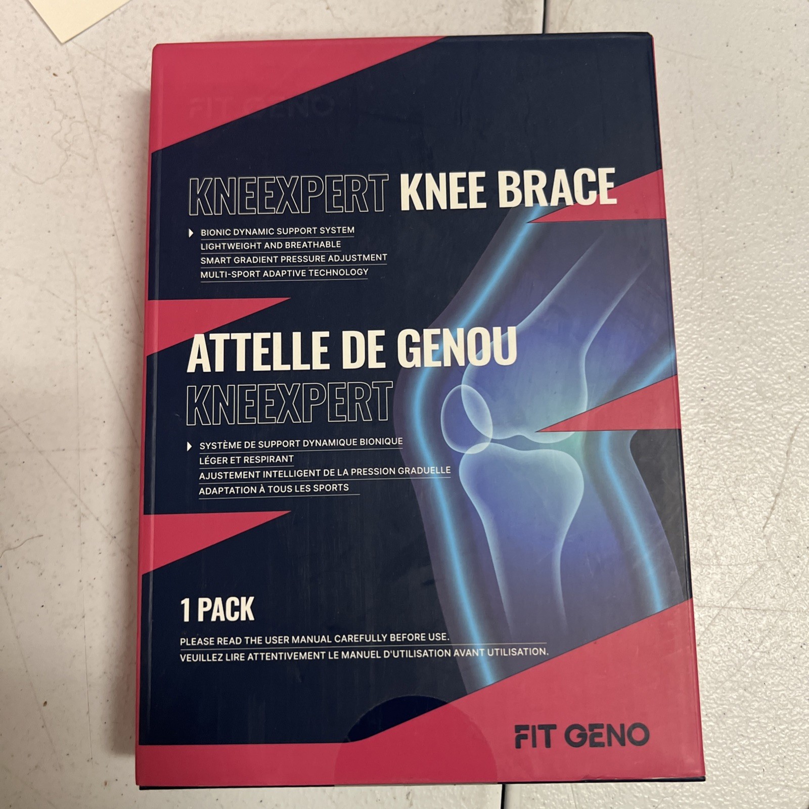 Fit Geno Knee Brace XS/S Magenta