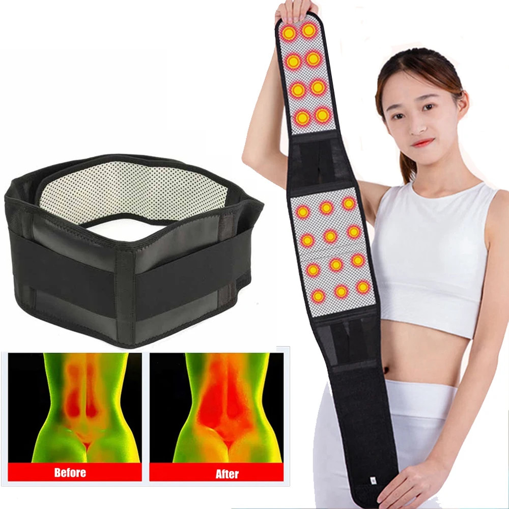 Tourmaline Self-heating Magnetic Therapy Waist Belt Lumbar Support Back Waist