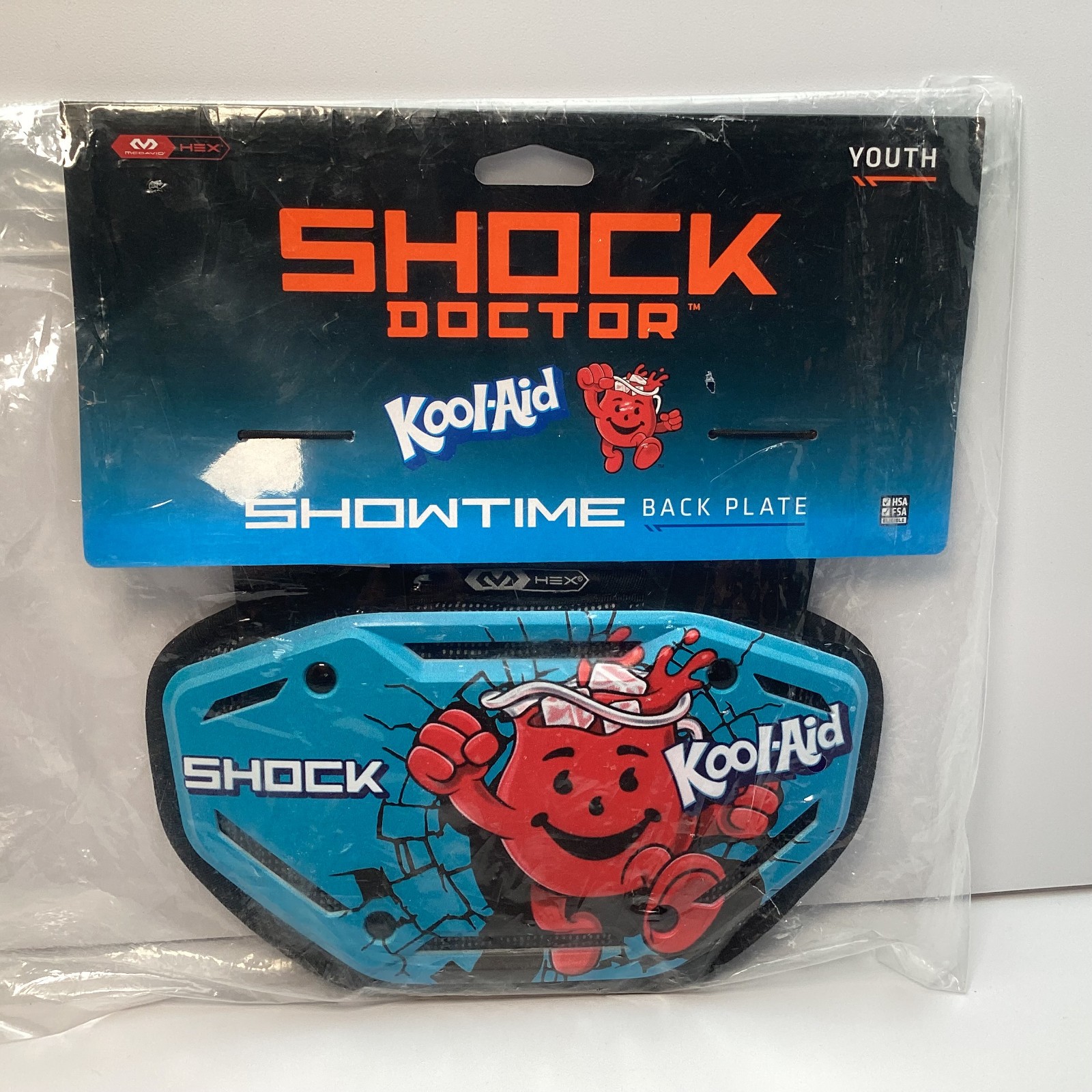 Shock Doctor Showtime Youth Football Back Plate Kool-Aid Man SD32190-60482-OSFM