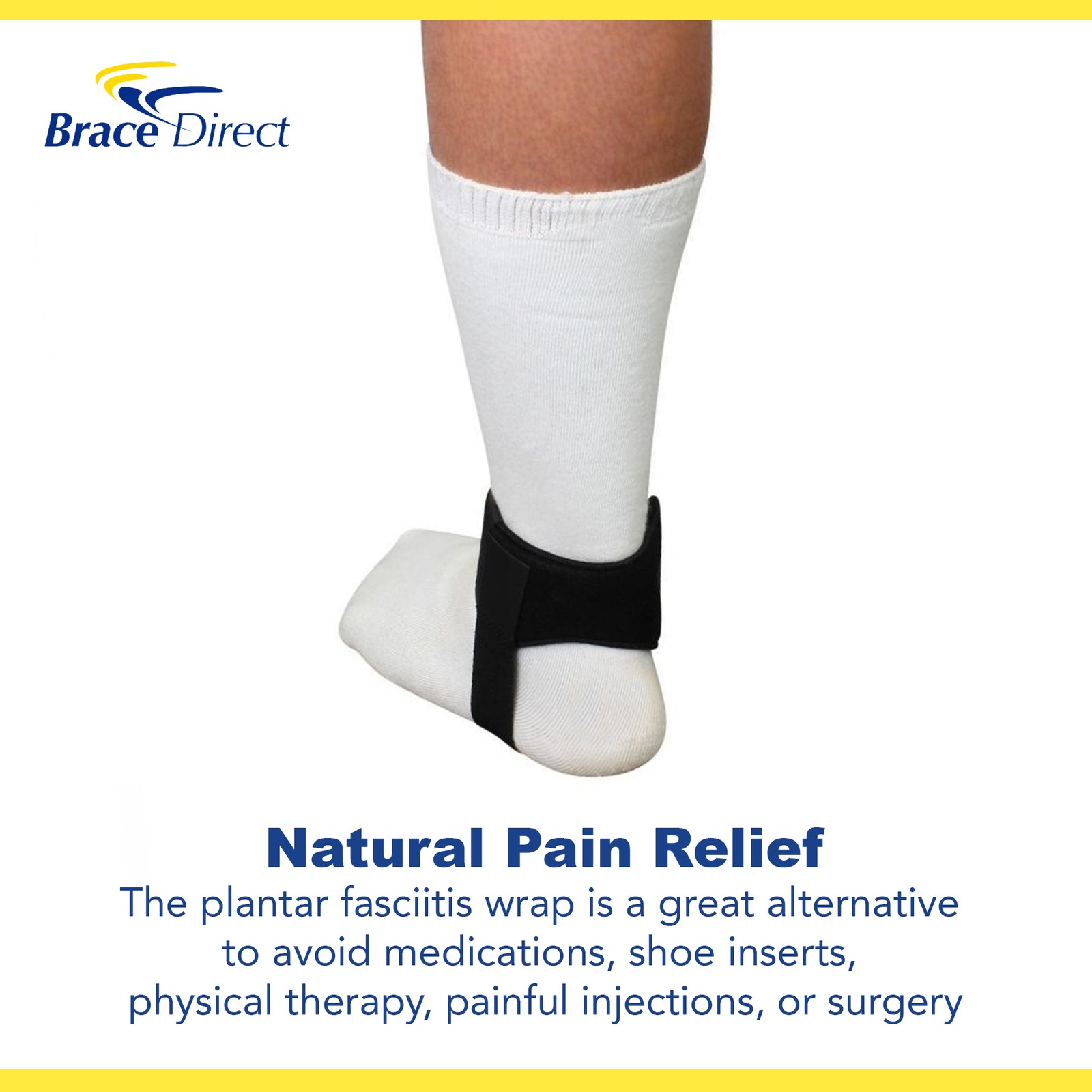 Plantar Fasciitis Day Splint Ankle Brace for Foot Arch Support by Brace Direct