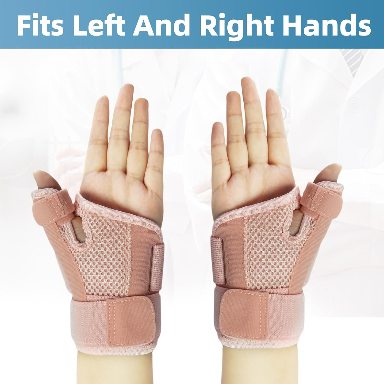 Thumb Brace Left Hand,Spica Splint,Wrist Guard,One Size,Pink | Hand Brace for…