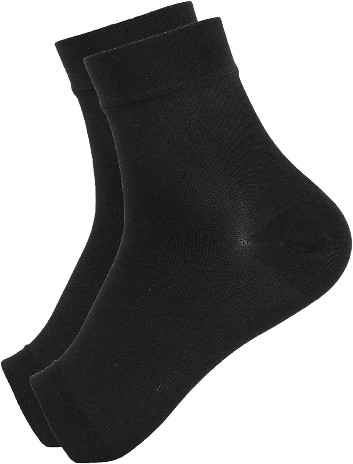 STITCH & FLOW Plantar Fasciitis Compression Socks Heel, Ankle & Arch 2PK 4 Pair