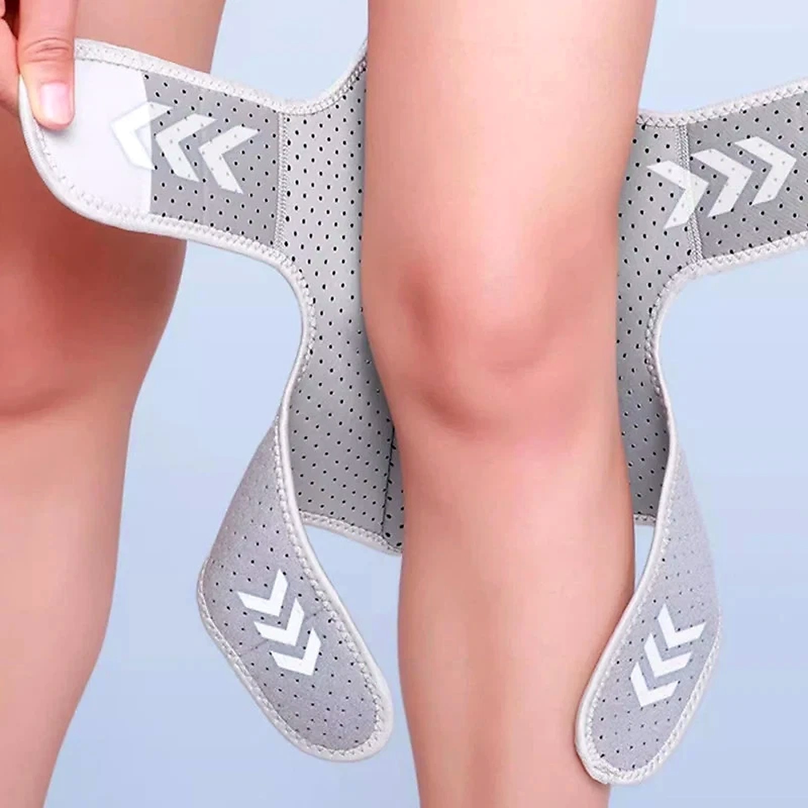 Spring Loaded Knee Booster Brace Carbon Steel Patella Joint Pain