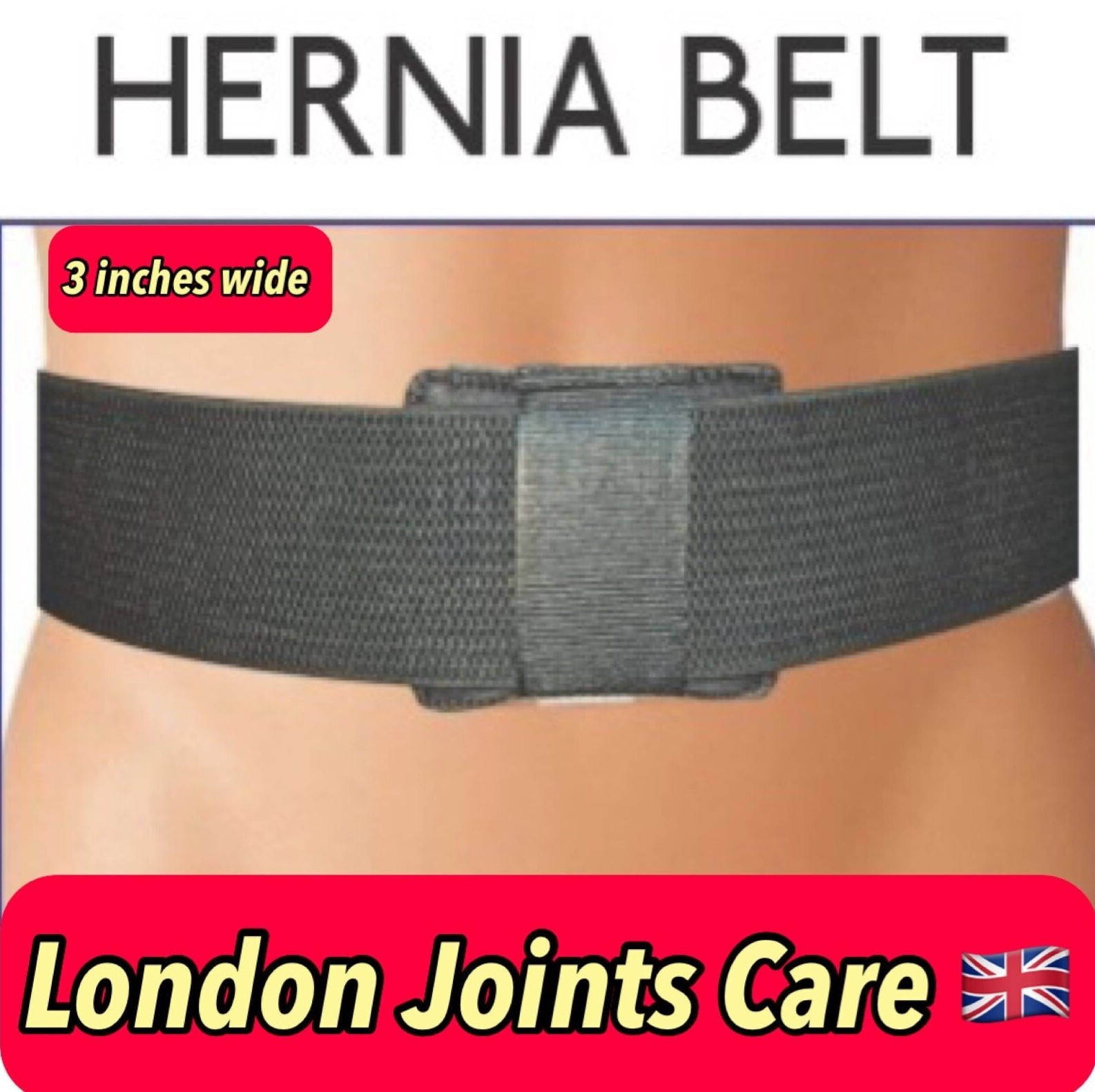 3 ” wide Umbilical Hernia Support Belt Abdominal Navel Truss One Removable Pad