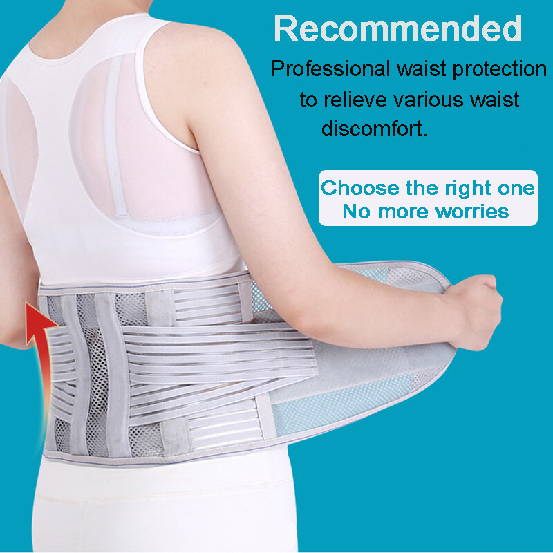 Adjustable Lower Back Support Lumbar Brace Waist Belt For Men Women Pain Relief