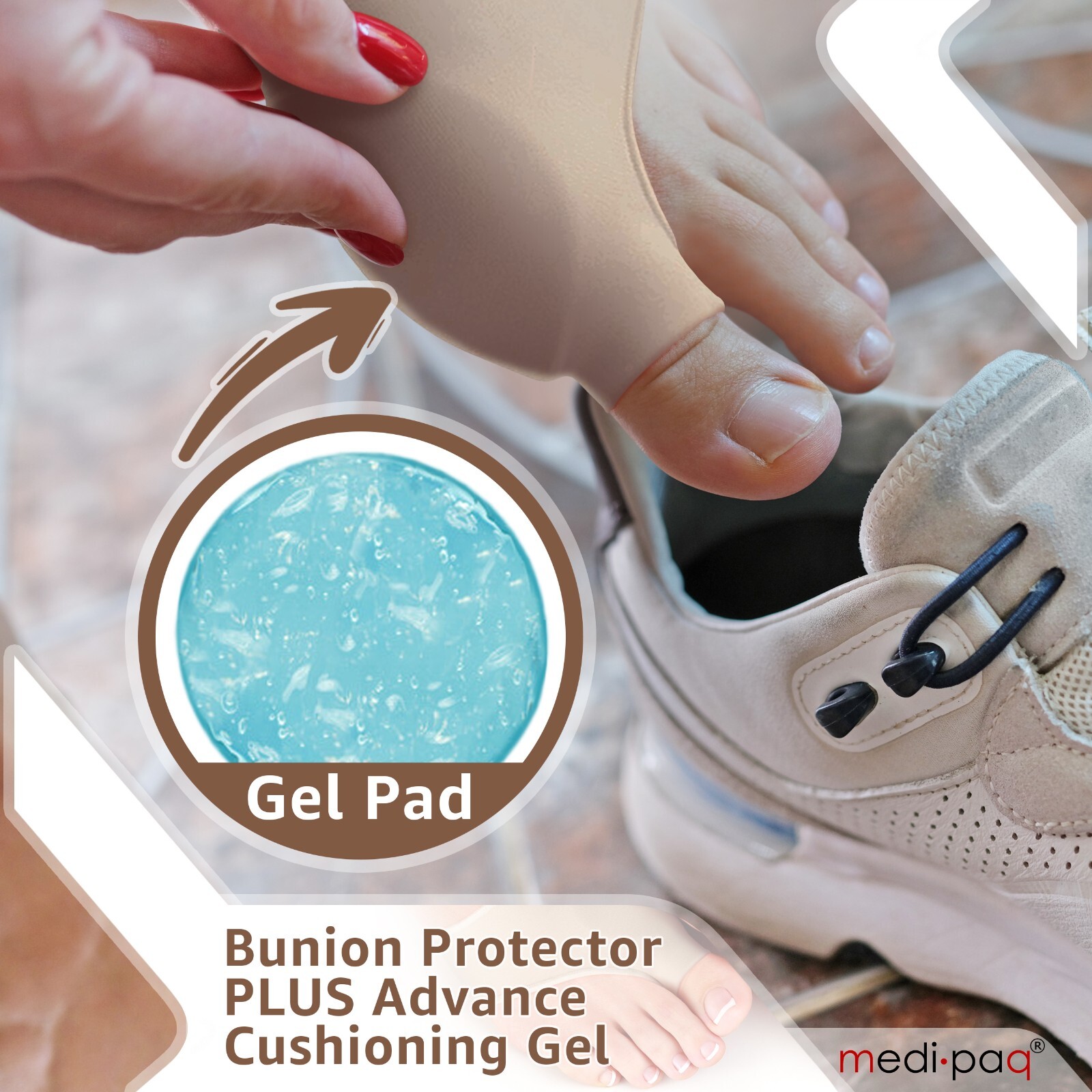 2x Toe Bunion Corrector Gel Straightener Splint Big Protector Support Separator