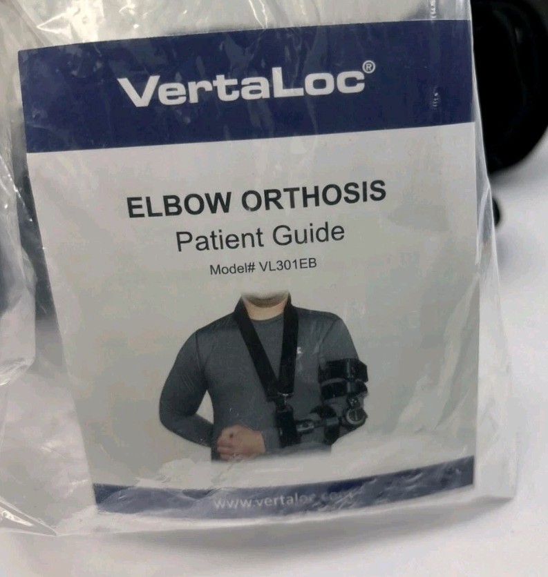 VertaLoc VL301EB (Lft Or Rt) Elbow Brace/Orthosis Strap/Locking/Universal Size