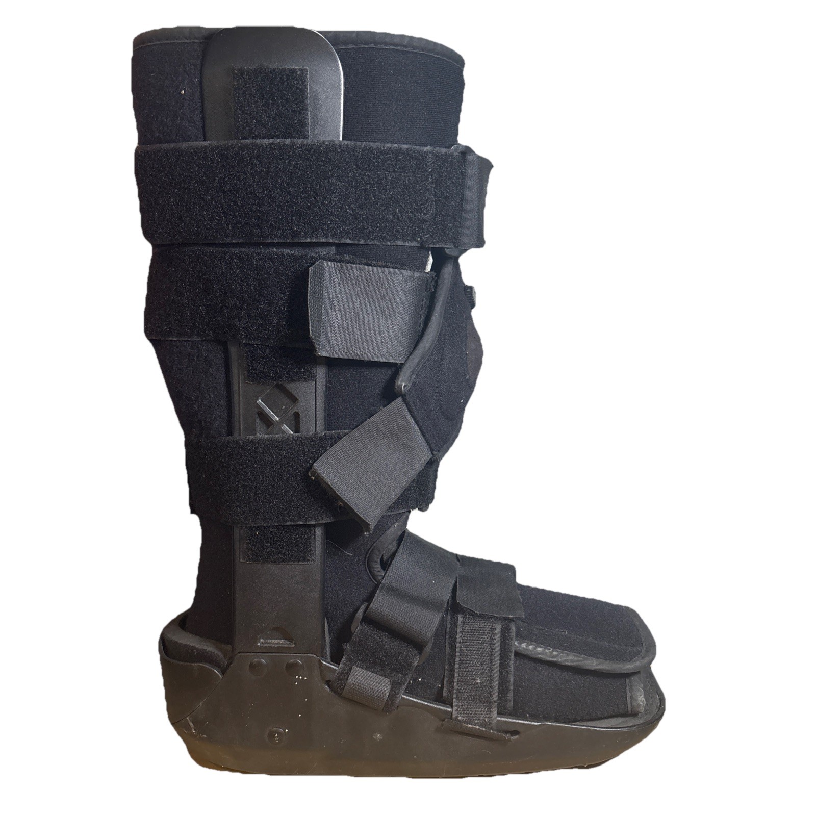 BREG Walking Boot Medical High Top Ankle Surgery Brace Sz Large Air Pump Lift