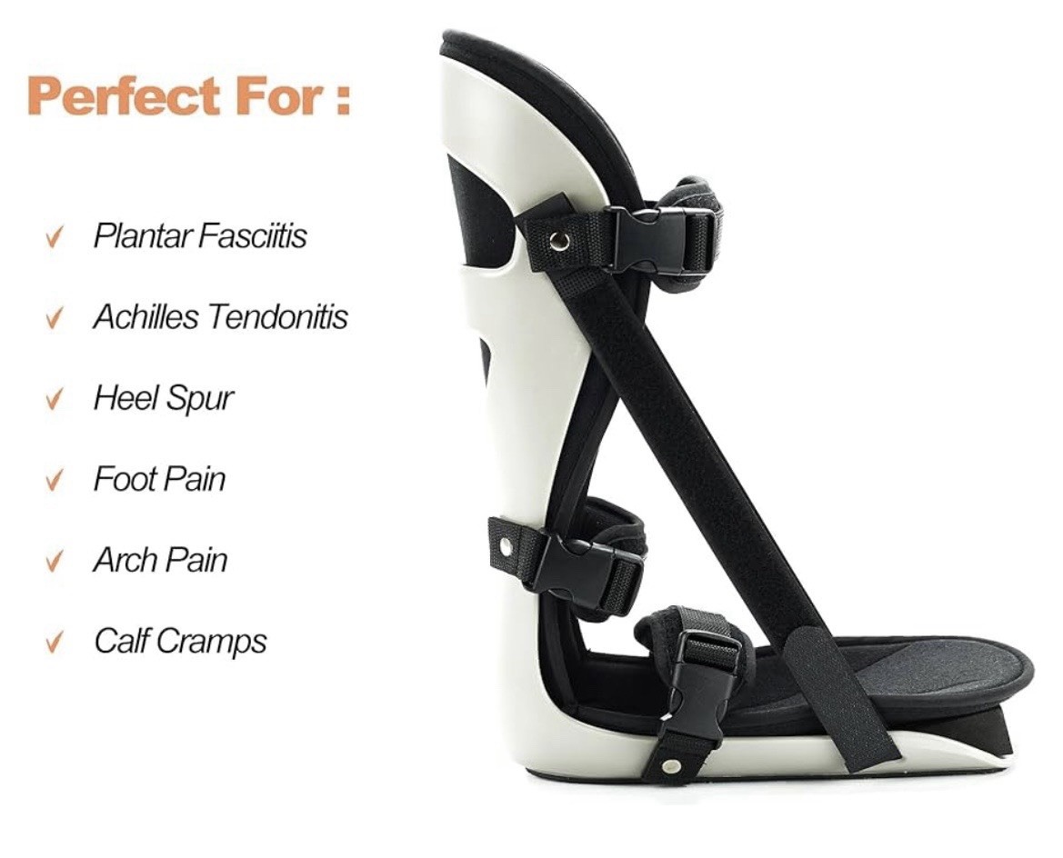 Plantar Fasciitis Medium Adjustable Support Splint Brace Boot Day Night Honarry