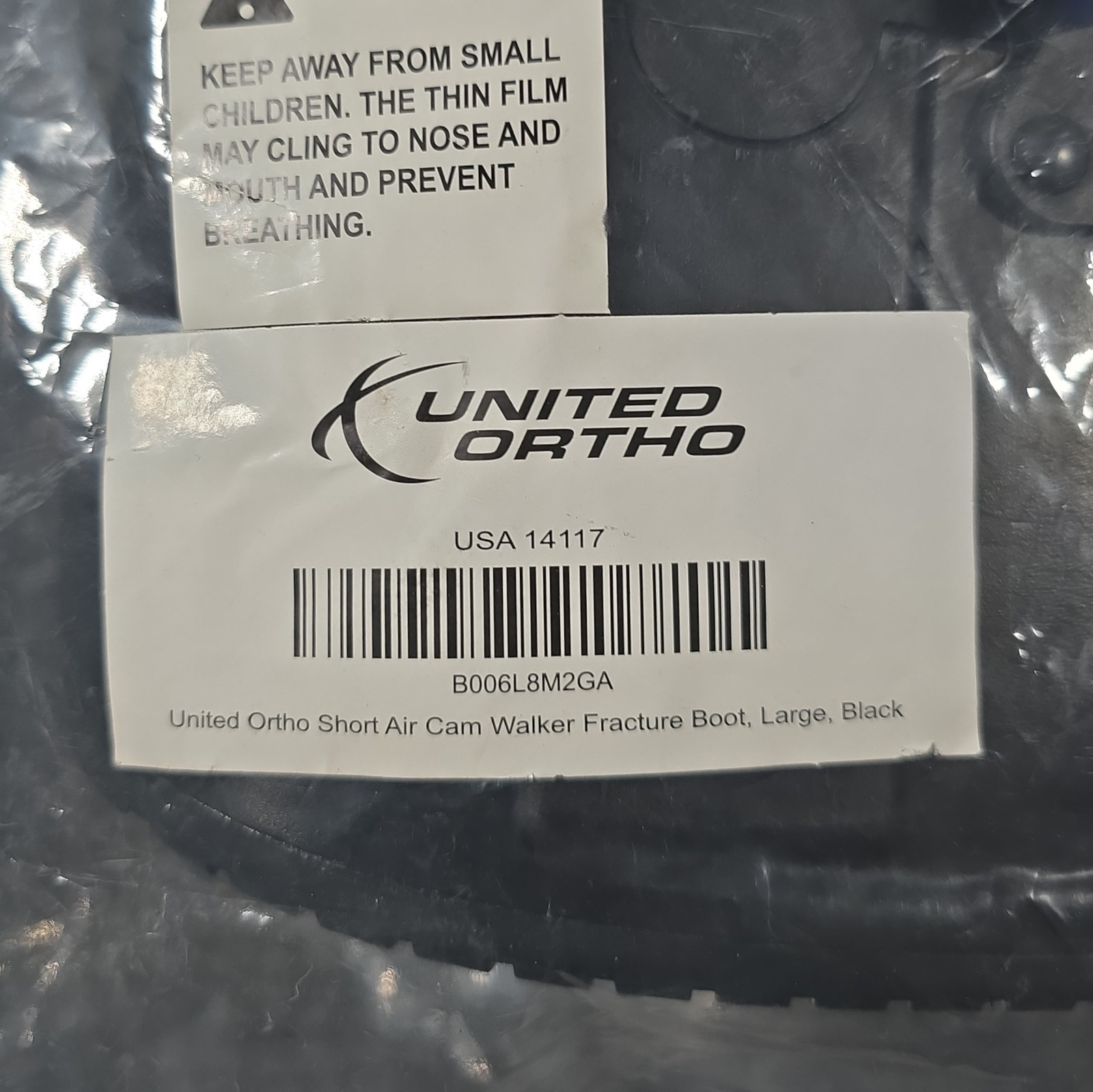 United Ortho Short Air Cam Walker Fracture Boot Large – New Sealed