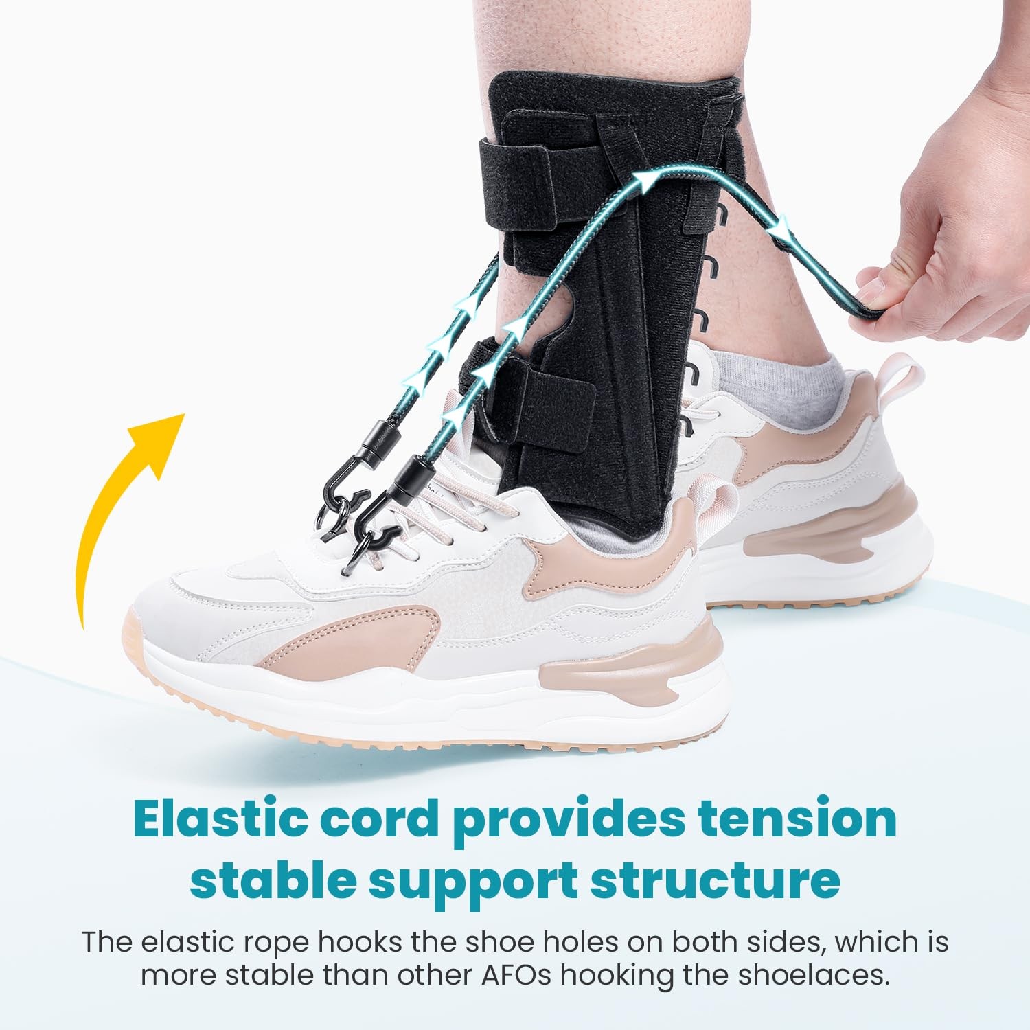 AFO Foot Drop Brace Splint, Adjustable Drop Foot Up Ankle Support for Walking…