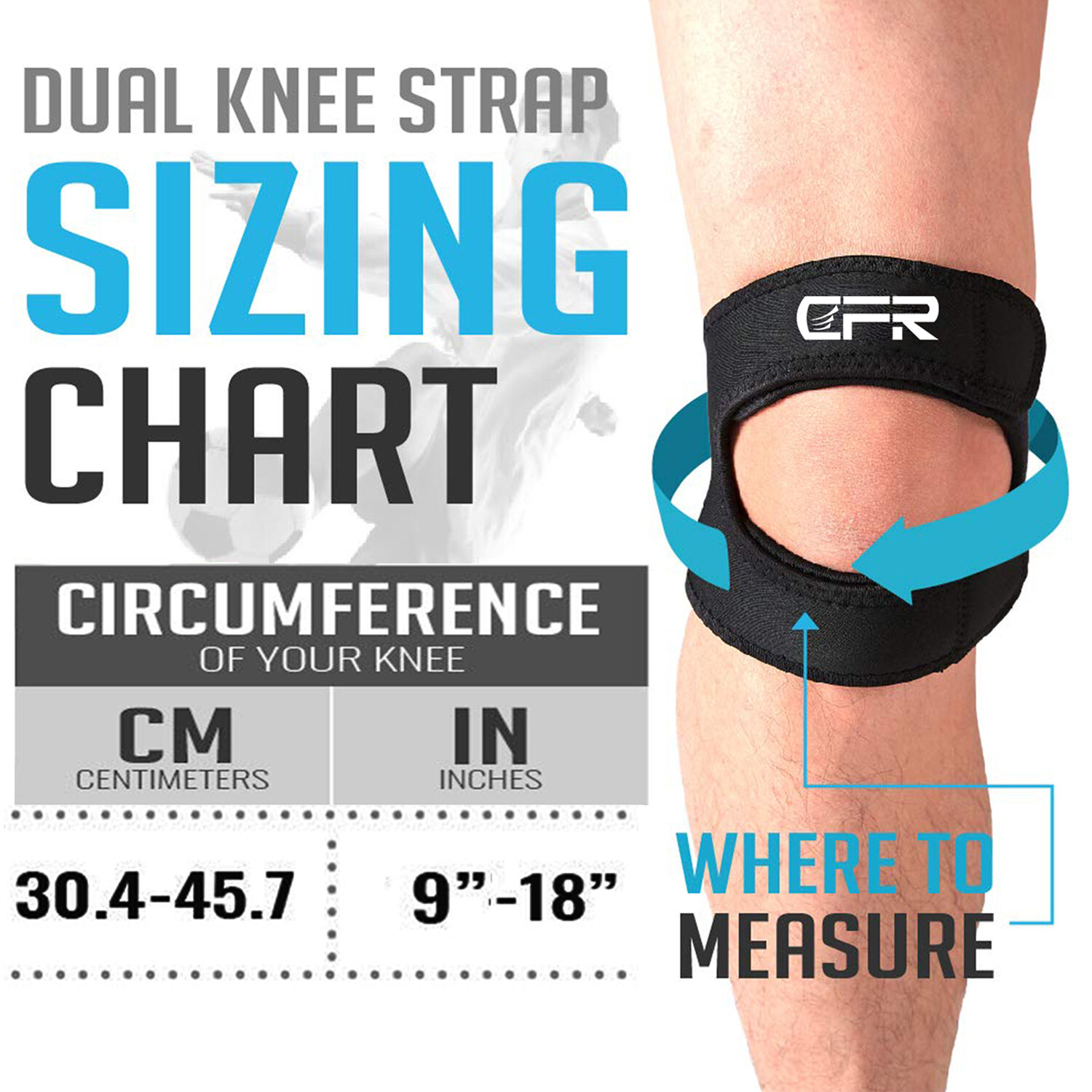 Knee Brace Support Compression Patella Straps Tennis Joint Pain Arthritis Relief