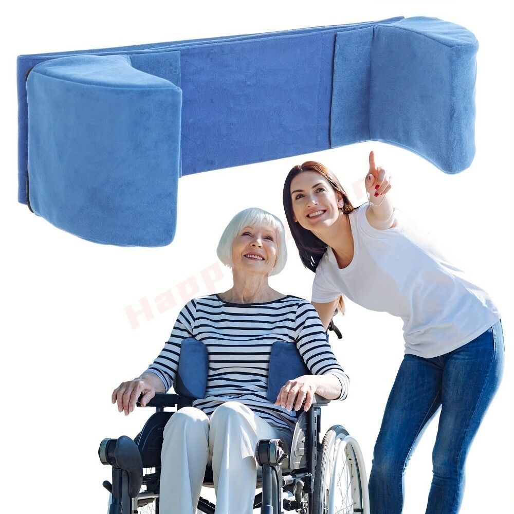 New Adjustable Wheelchair Lateral Support Cushion with Straps Elderly Disabled