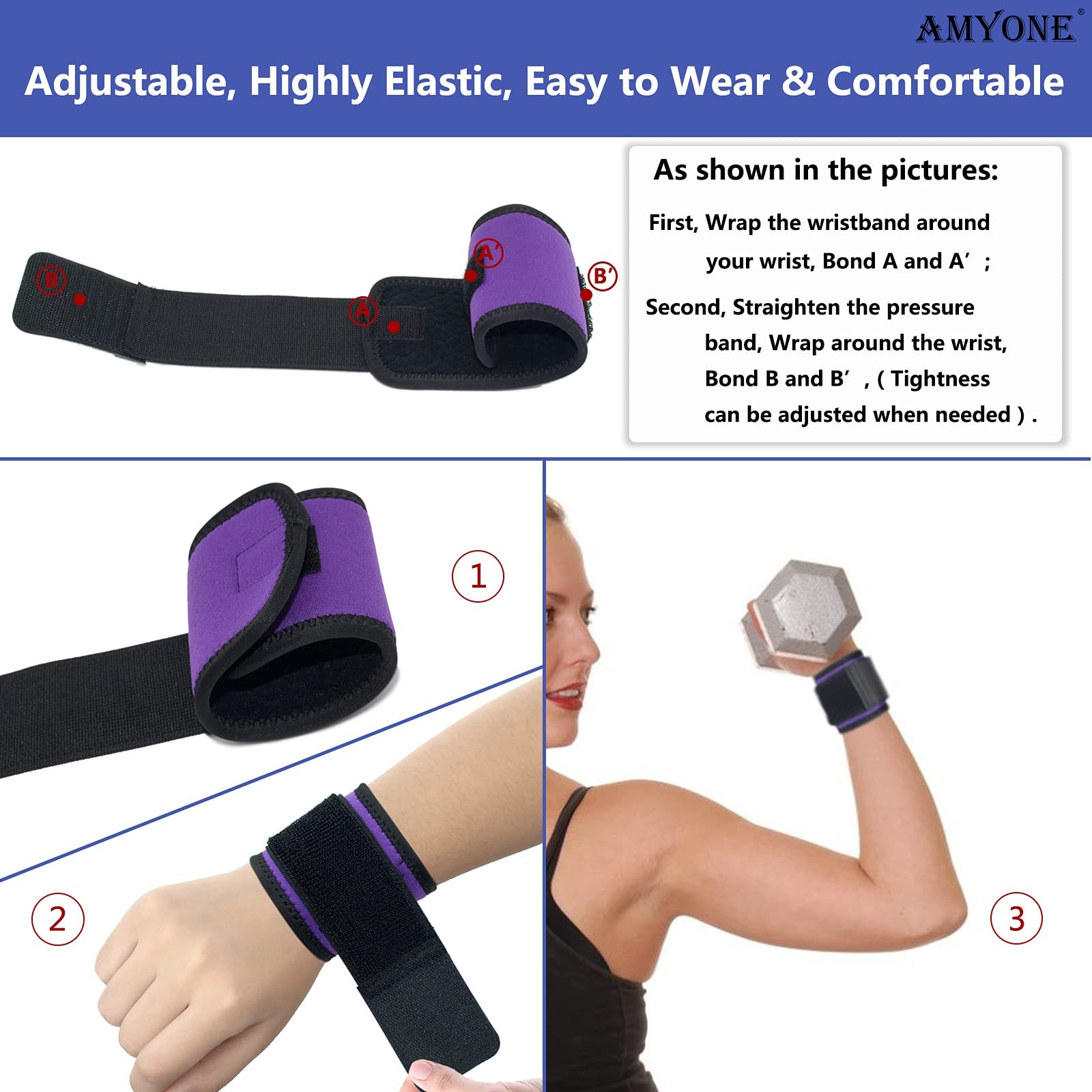 Wrist Brace 2 PACK Wrist Wraps for Carpal Tunnel for Women. Wrist Support for…