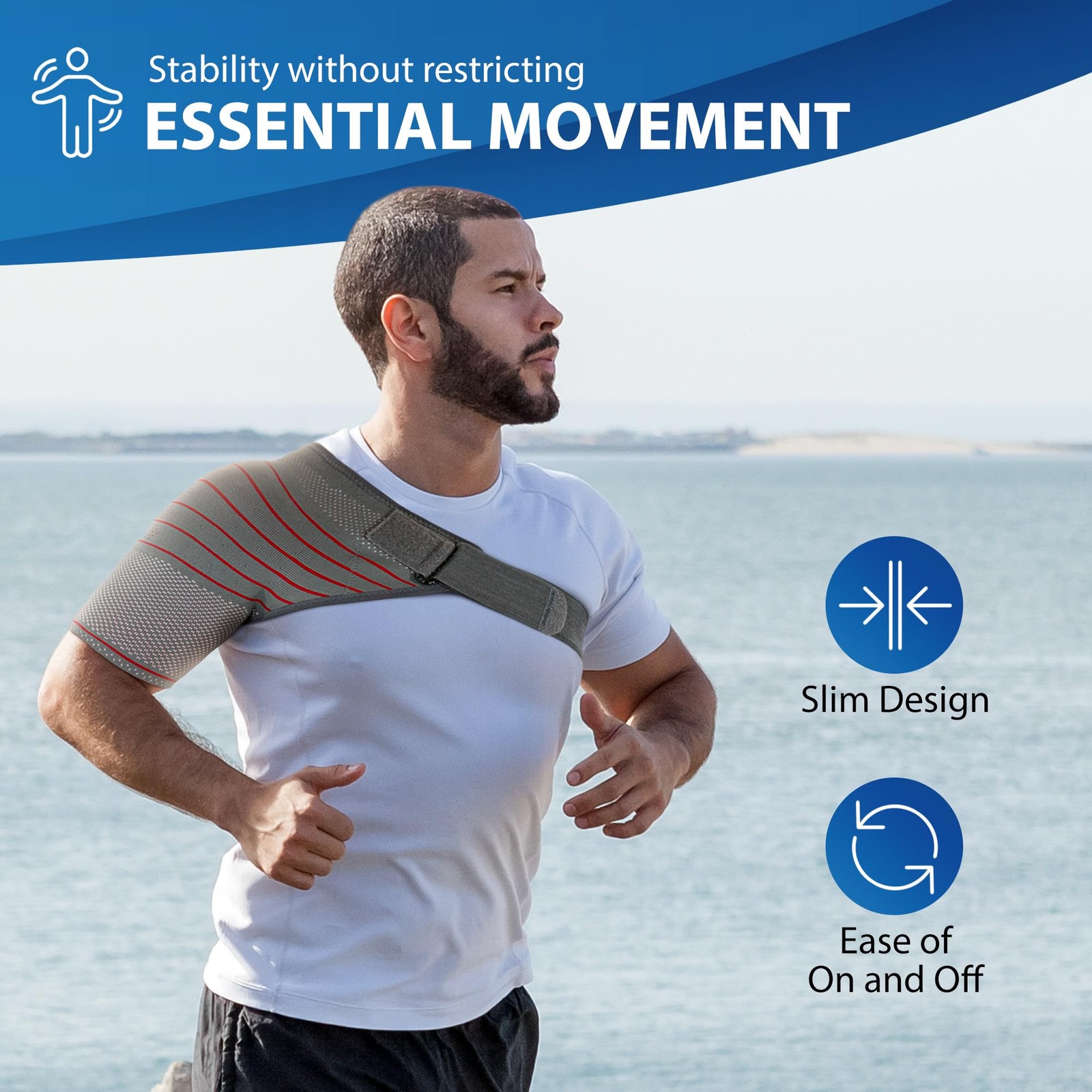 Shoulder Stability Brace Compression Sleeve for Rotator Cuff Support, Injury …