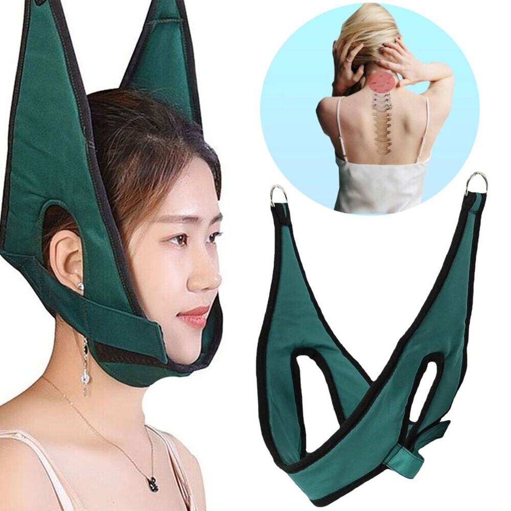 Cervical Neck Traction Device Brace Support Head Pain Relief Stretcher Therapy