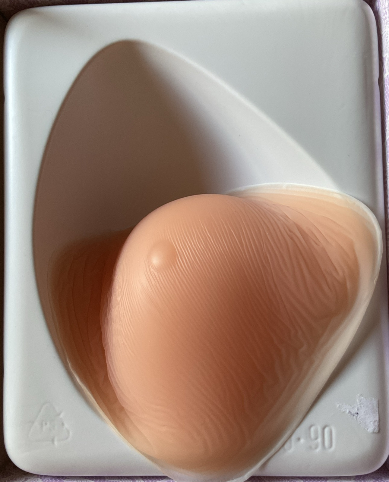 Classique Triangle Post Lumpectomy Silicone Breast Form Style #527 Size 40/7