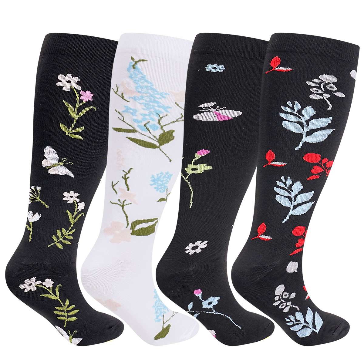 Plus Size Compression Socks for Men and Women Unisex Wide Calf 2XL-4X-Large US